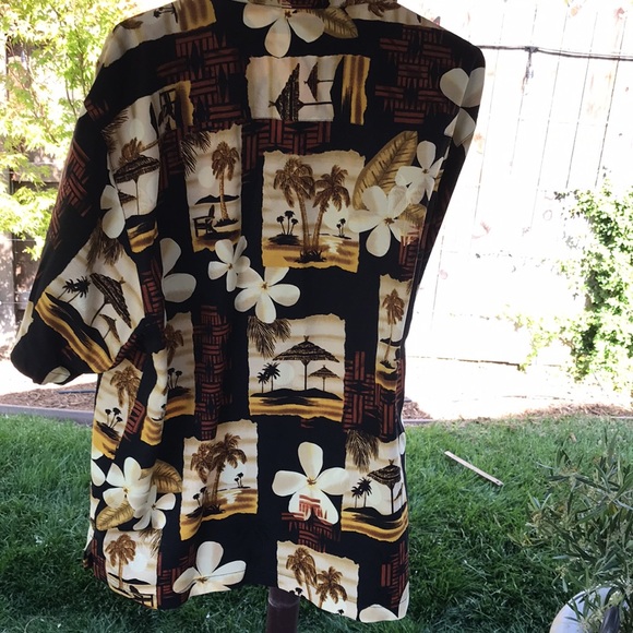 Mens Tommy Bahama Hawaiian Dress Shirt Large - Picture 5 of 6